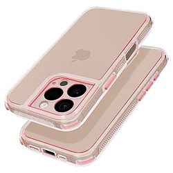 Avizar Coque pour iPhone 16 Pro Coins Antichoc Bumper Rose Champagne