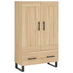 vidaXL Buffet haut chêne sonoma 69,5x31x115 cm bois d'ingénierie