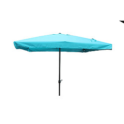 Concept Usine Parasol droit carré 2,95 x 2,95 m bleu PALERME