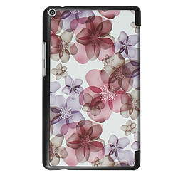 Avis Wewoo Housse Étui pour Huawei MediaPad T3 8.0 coloré peint motif de fleur horizontale déformation Flip en cuir avec trois porte-pliage