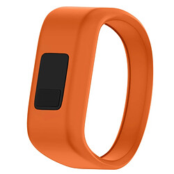 Wewoo Bracelet pour montre connectée Dragonne en silicone de sport Garmin Vivofit JRtaille grande orange