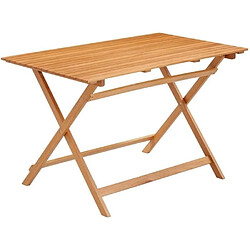 No Name Ensemble repas de jardin en bois d'eucalyptus FSC - 4 personnes