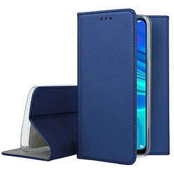 Htdmobiles Housse pour Huawei Honor 70 5G - etui coque pochette portefeuille + film ecran - BLEU MAGNET