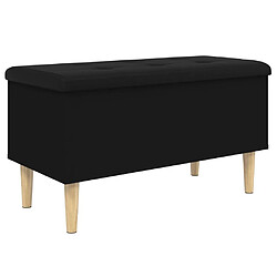 Maison Chic Banc de rangement | Meuble de rangement d'Entrée | Coffres d'Intérieur noir 82x42x46 cm bois d'ingénierie -MN93221