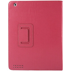 Avis Wewoo Smart Cover Magenta pour iPad 2 / 3 / 4 Cuir pliant de qualité Litchi de haute avec fonction veille / réveil et support