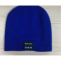 YP Select Bluetooth Hat Bluetooth Beanie Hat with Bluetooth 5.0 Built-in Stereo Mic Fit for Outdoor Sports-Bleu