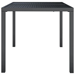 Avis vidaXL Table de jardin anthracite 110x80x72 cm acier