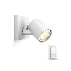 Avis Philips Hue White Ambiance RUNNER Spot 1x5.5W- Blanc (télécommande incluse)