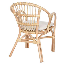 Acheter Pegane Ensemble de 2 chaises et 1 table en bois de rotin coloris naturel