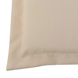 Decoshop26 Coussin de banc de jardin Crème 120 x 50 x 3 cm DEC021559 pas cher