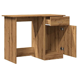 Acheter vidaXL Bureau chêne artisanal 100x50x76 cm bois d'ingénierie