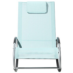 Acheter Beliani Chaise longue Métal Bleu clair CAMPO