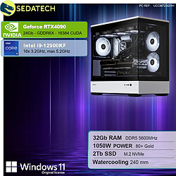 Sedatech PC Gamer Pro XL Vision • Intel i9-12900KF • RTX4090 • 32Go DDR5 • 2To SSD M.2 • Windows 11