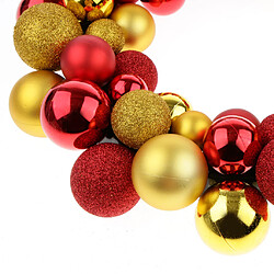 boules de noël guirlande porte ornement mur guirlande de noël décor à la maison or rouge