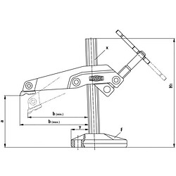 Bessey - Bride à serrage dégagé GRS 200/140 - GRS20-12