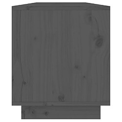 Acheter vidaXL Meuble TV Gris 110,5x34x40 cm Bois de pin massif