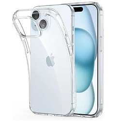 Htdmobiles Coque pour Apple iPhone 15 Plus - housse etui silicone gel fine + film ecran - TRANSPARENT TPU