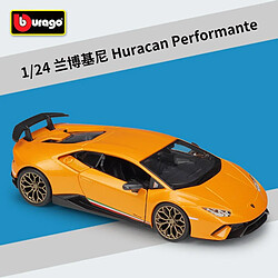 Universal 1: 24 Lamborghini Hurricane Show Métal Luxury Car Moulding Pull-back Model Toy Collection Cadeaux de Noël | Moulding Toy Car(Jaune)