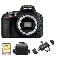 NIKON D5600 Body + 64GB SD card + camera Bag + Memory Card Reader