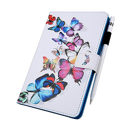 Avis Etui en PU motif papillon coloré pour votre Apple iPad 9.7/Air 2/Air