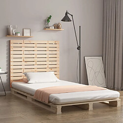 Maison Chic Tête de lit scandinave,Meuble de chambre murale 126x3x91,5 cm Bois massif de pin -MN82492