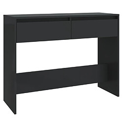 Maison Chic Table console | Meuble d'entrée | Table d'appoint Noir 100x35x76,5 cm Aggloméré -GKD36546