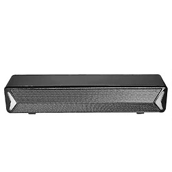 Universal Haut-parleur de barre USB Portable de bureau durable subwoofer informatique audio BarSpeakers (noir)