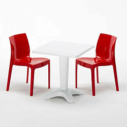 Avis Grand Soleil Table et 2 chaises colorées polypropylen