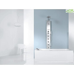 Avis Colonne de douche hydromassante NOVELLINI CASCATA2 miroir pour douche 176 cm