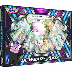 Pokemon Tcg: Bewear gx Box - Pack de 4 boosters avec une carte promotionnelle en aluminium