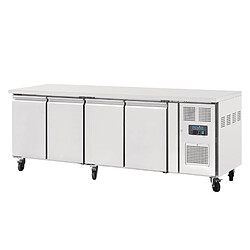 Table réfrigérée positive - Inox 4 portes 449L - Polar