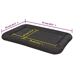 Acheter vidaXL Matelas pour chiens Taille XXL Noir