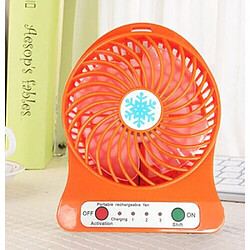 Avis (Orange) Mini Ventilateur Portable Refroidisseur d'air à LED Ventilateur Rechargeable USB *3 Vitesses