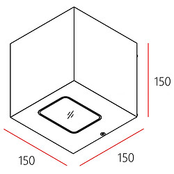 Avis Applique cube à LED 13W gradable IP65 lumière simple faisceau façades balcon entrée 230V SINGLE