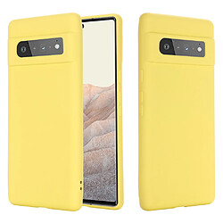 Coque en silicone, antichoc avec sangle jaune pour votre Google Pixel 6 Pro