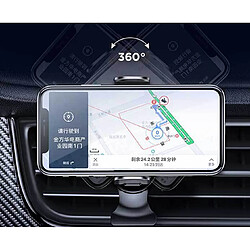 Porte-voiture sans fil extérieur extérieur Smart Electric Navigation Navigation Porte-téléphone Gravity Convient à 4,0-6,9 pouces-Noir