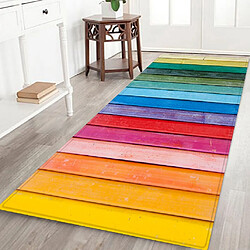 Tapis De Sol Tapis De Maison Moderne Rustique Tapis Tapis Rainbow (60x180cm)