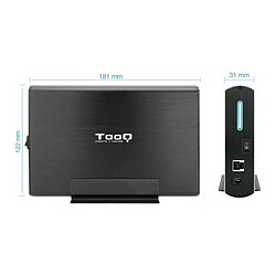 Boîtier pour disque dur TooQ TQE-3531B 3,5" USB 3.0 Noir