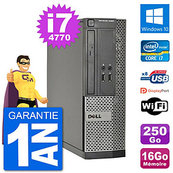 PC Dell Optiplex 3020 SFF i7-4770 RAM 16Go Disque Dur 250Go Windows 10 Wifi - Occasion