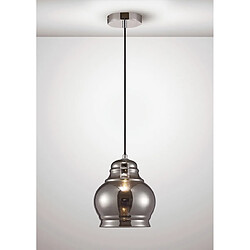 Luminaire Center Suspension Ariel Chrome poli 1 ampoule 28,5cm