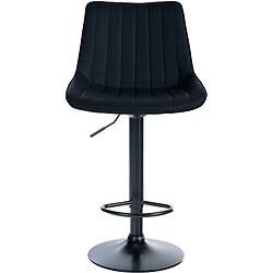 Avis Non Tabouret de bar Toni simili cuir noir