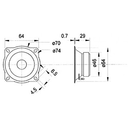 Alpexe VS-TW70/8 - Haut-parleur (4007540090023)