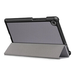 Wewoo Housse Coque Pour Lenovo Tab M8 Custer Texture Horizontal Flip Smart TPU en cuir avec support à trois plis Gris pas cher