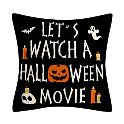 P85 4PCS 45 * 45cm Halloween Modèle drôle de linge Hug taie d'oreiller de vacances à la maison Taie d'oreiller Sofa Coussin Coussin Coussin pas cher