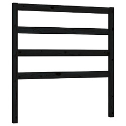 Maison Chic Tête de lit scandinave pour lit adulte,Meuble de chambre Noir 106x4x100 cm Bois massif de pin -MN48211