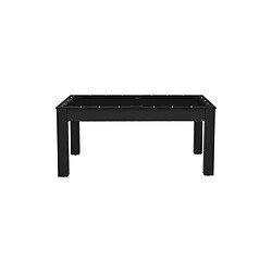 De Faugeres Billard convertible table 6 personnes Texas noir grainé et noir (tapis)