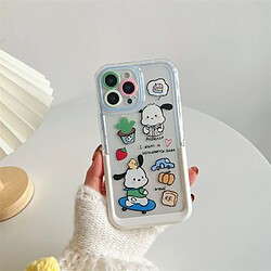 GUPBOO Étui pour iPhone11ProMax Planche à roulettes Pacha Dog Cute Phone Case Bracket Silicone