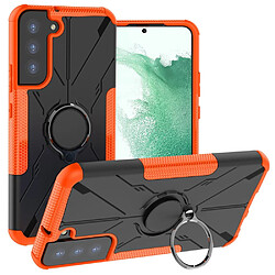 Coque en TPU anti-rayures, anti-chutes, anti-chocs avec béquille pour votre Samsung Galaxy S22 + 5G - orange