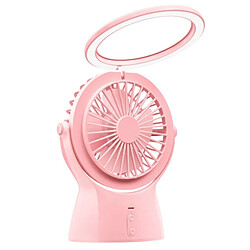 Wewoo Lampe USB deux en un Ventilateur de charge Mini de bureau de poudre de fleur de cerisier