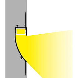 Ledkia Profilé Aluminium Encastrable pour Plâtre/Pladur Pour Ruban LED jusqu'à 12mm 2 m pas cher